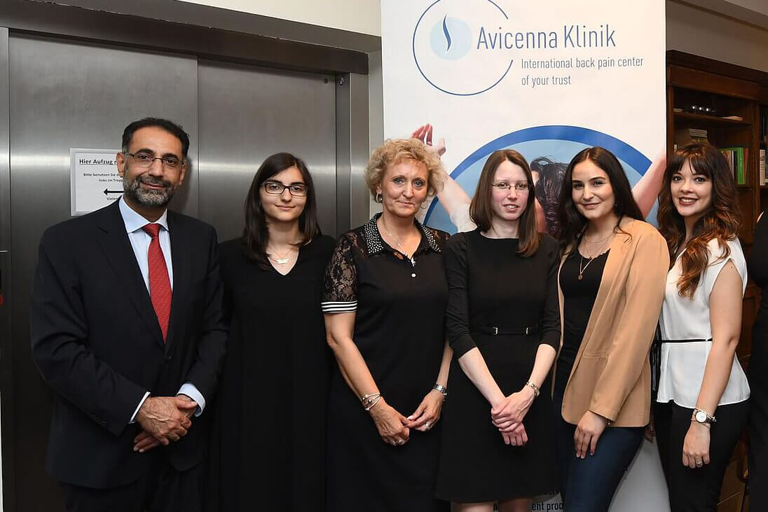 The team of the Avicenna Clinic during an event